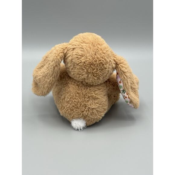 2022 Animal Adventure Brown Bunny Rabbit Plush W/ Floral Ears Stuffed Animal 8” - Picture 2 of 11
